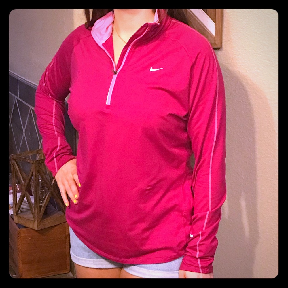 COPY - Hot Pink Nike Quarter Zip Pullover XL